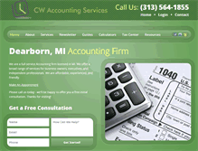 Tablet Screenshot of cwaccountingservices.com
